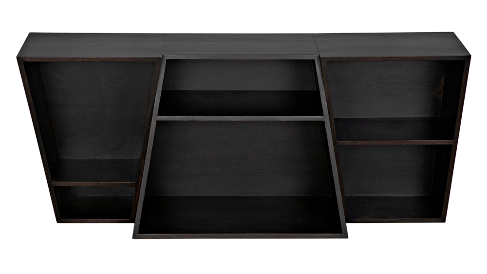 Noir Furniture - Fatal Sideboard in Ebony Walnut - GCON391EB - GreatFurnitureDeal