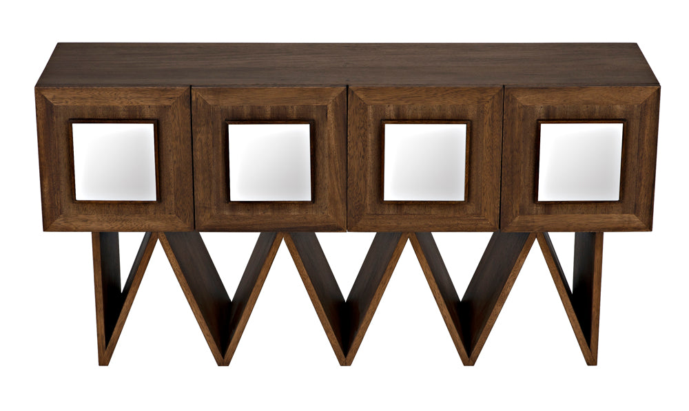 Noir Furniture - Jean-Michel Sideboard in Dark Walnut - GCON394DW - GreatFurnitureDeal