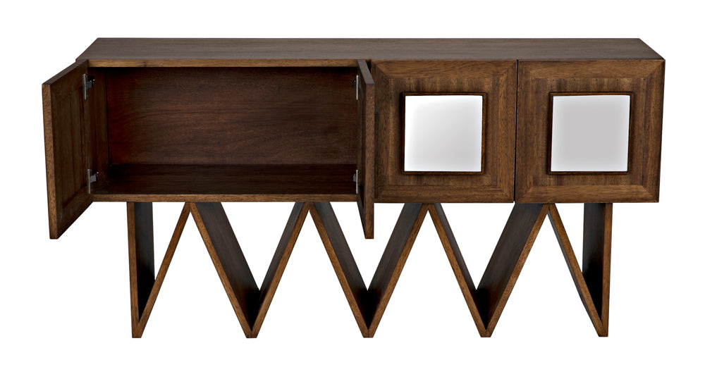 Noir Furniture - Jean-Michel Sideboard in Dark Walnut - GCON394DW - GreatFurnitureDeal