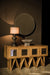 Noir Furniture - Jean-Michel Sideboard, Dark Walnut with Mirror - GCON394DW - GreatFurnitureDeal