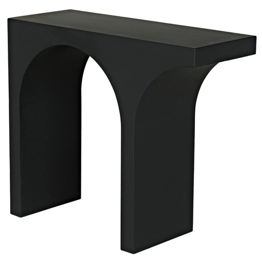 Noir Furniture - Maximus Console/Side Table, Black Steel - GCON396MTB - GreatFurnitureDeal