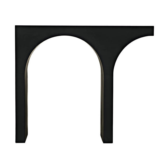 Noir Furniture - Maximus Console/Side Table, Black Steel - GCON396MTB