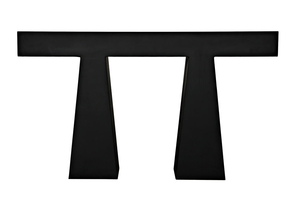 Noir Furniture - Wendell Console Table in Matte Black - GCON403MTB - GreatFurnitureDeal