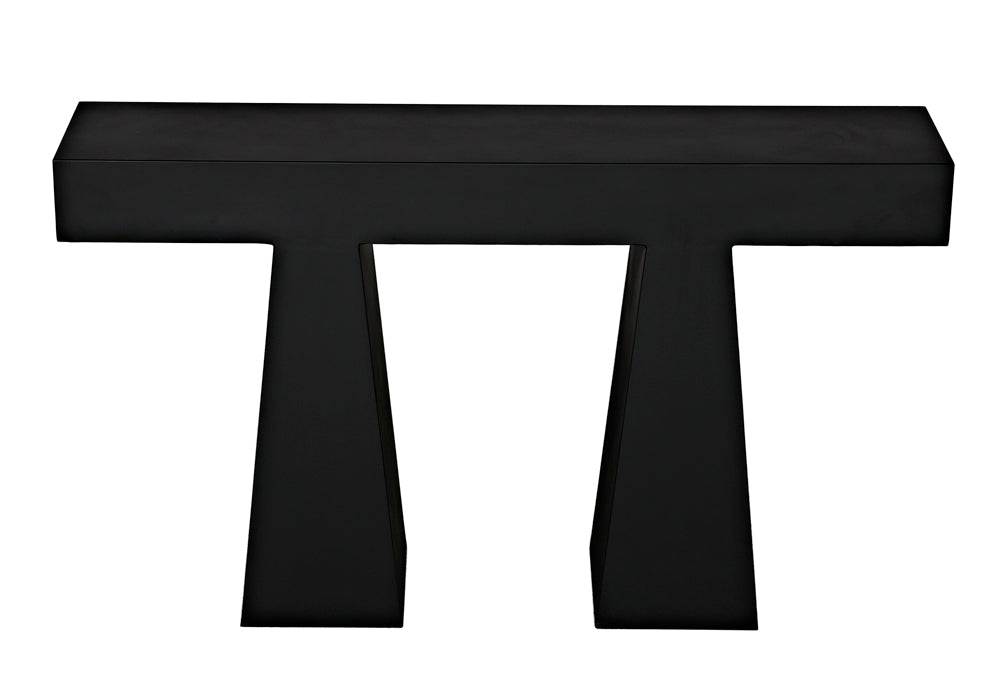 Noir Furniture - Wendell Console Table in Matte Black - GCON403MTB - GreatFurnitureDeal