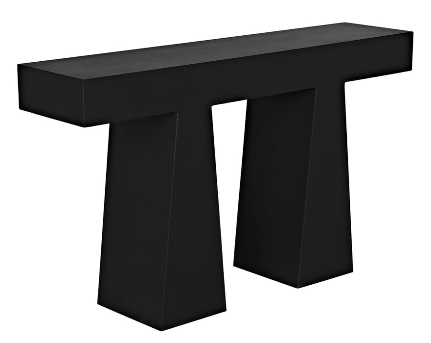 Noir Furniture - Wendell Console Table in Matte Black - GCON403MTB - GreatFurnitureDeal