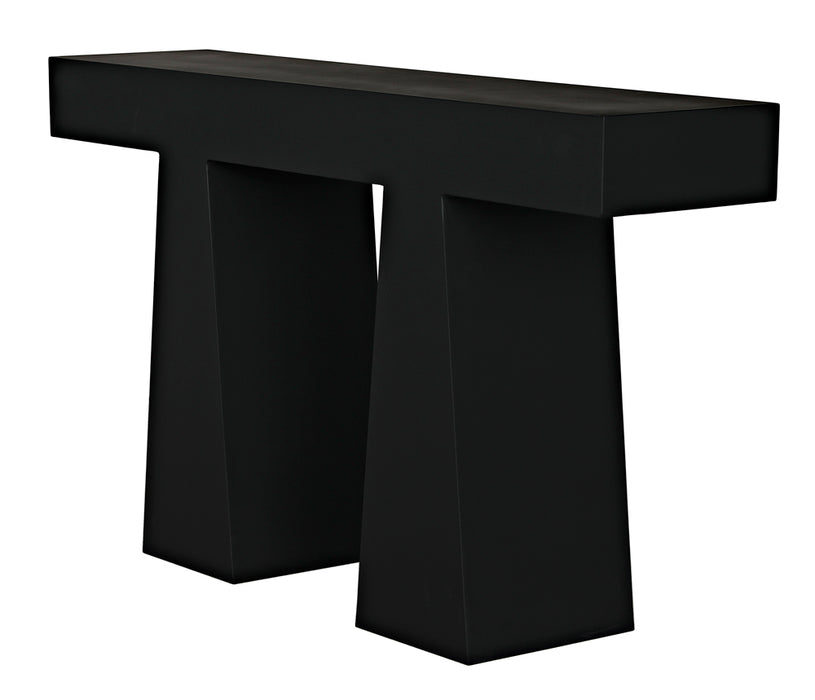 Noir Furniture - Wendell Console Table in Matte Black - GCON403MTB - GreatFurnitureDeal