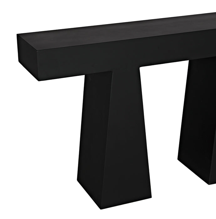 Noir Furniture - Wendell Console Table in Matte Black - GCON403MTB - GreatFurnitureDeal
