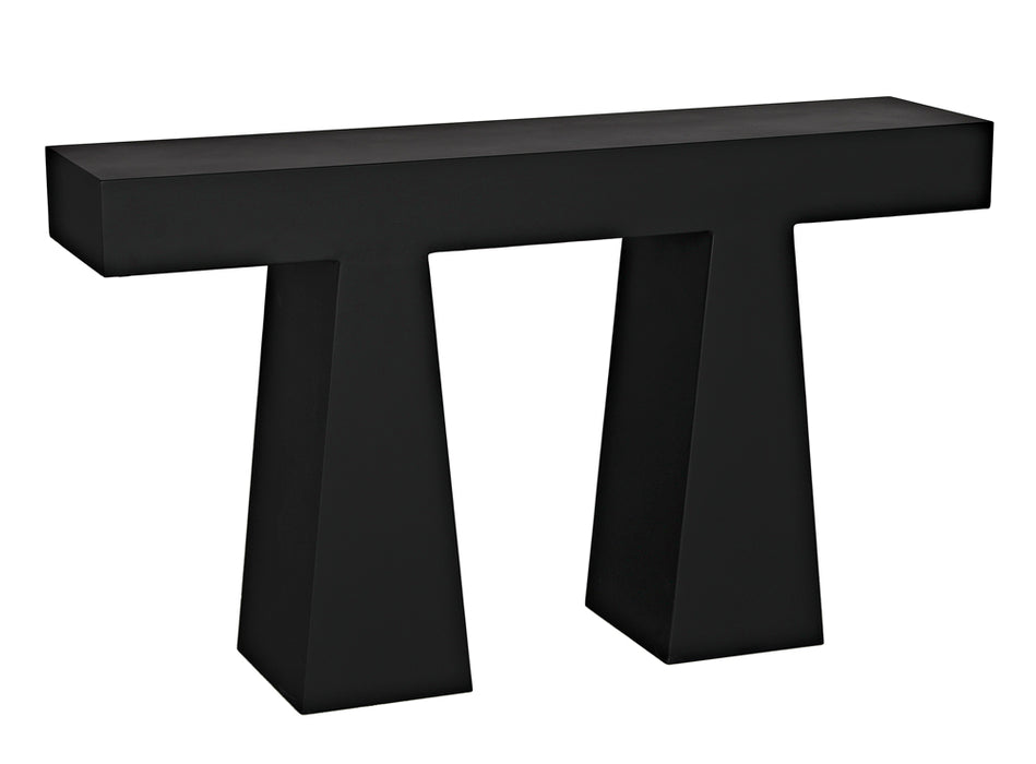Noir Furniture - Wendell Console Table in Matte Black - GCON403MTB - GreatFurnitureDeal
