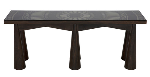 Noir Furniture - Tutankhamun Console Table in Ebony Walnut - GCON408EB - GreatFurnitureDeal