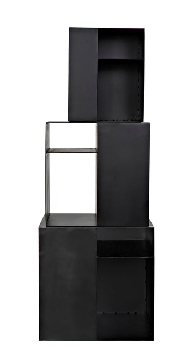 Noir Furniture - Gropius Cubes in Matte Black - GCON413MTB-3 - GreatFurnitureDeal