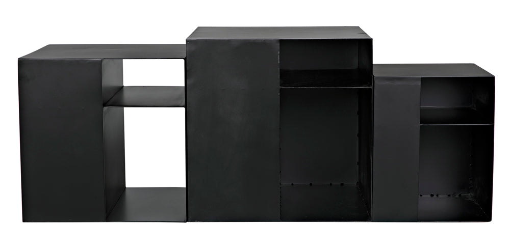 Noir Furniture - Gropius Cubes in Matte Black - GCON413MTB-3 - GreatFurnitureDeal