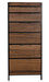 Noir Furniture - Seoul Tallboy in Dark Walnut - GCON414DW - GreatFurnitureDeal