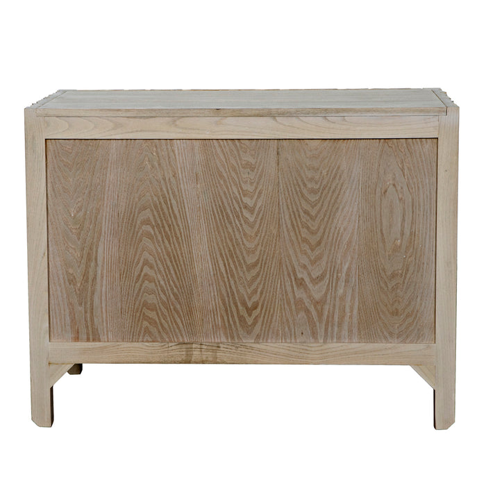 Noir Furniture - Desdemona 3 Drawer Chest in Bleached Elm - GCON419 - GreatFurnitureDeal