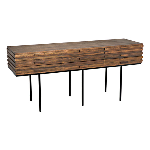 Noir Furniture - Zodiac Sideboard in Washed Walnut - GCON421DW - GreatFurnitureDeal