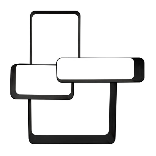 Noir Furniture - Latisia Shelf in Matte Black - GCON424MTB - GreatFurnitureDeal