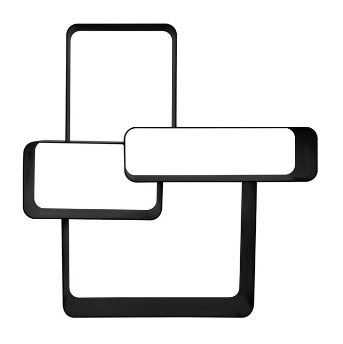 Noir Furniture - Latisia Shelf in Matte Black - GCON424MTB - GreatFurnitureDeal