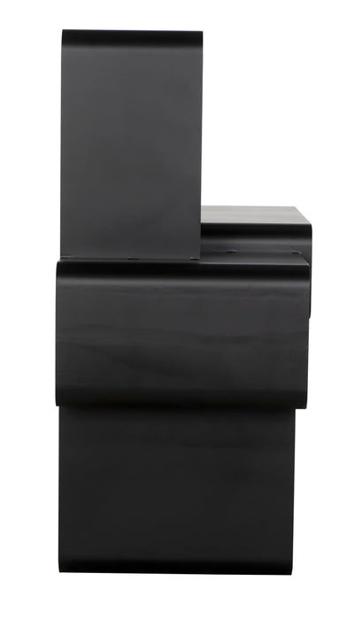Noir Furniture - Latisia Shelf in Matte Black - GCON424MTB - GreatFurnitureDeal