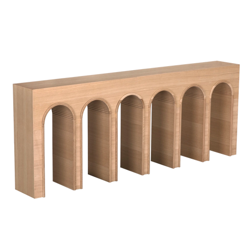 Noir Furniture - Enzo Console Table Extra Large in White Oak - GCON427WO-XL - GreatFurnitureDeal