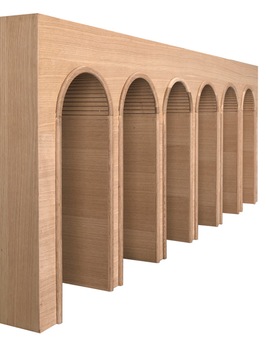 Noir Furniture - Enzo Console Table Extra Large in White Oak - GCON427WO-XL - GreatFurnitureDeal