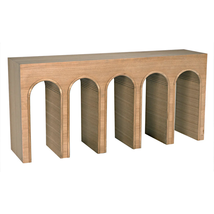 NOIR Furniture - Enzo Console Table in White Oak - GCON427WO - GreatFurnitureDeal