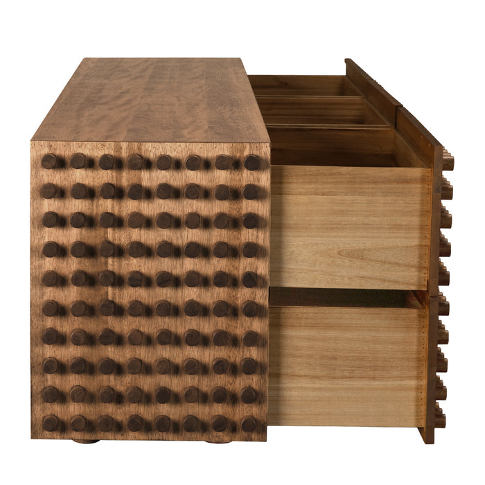 Noir Furniture - Haruko Sideboard, XL in Dark Walnut - GCON429DW-XL - GreatFurnitureDeal