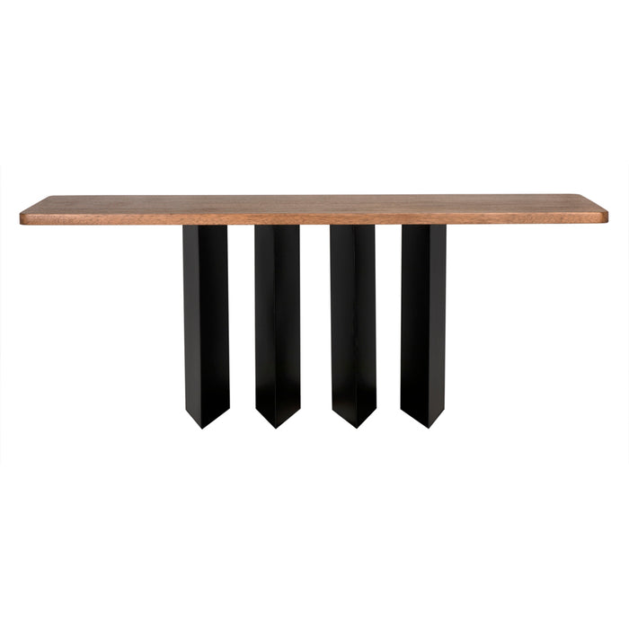 Noir Furniture - Delta Console Table ;e in Dark Walnut - GCON430MTB - GreatFurnitureDeal