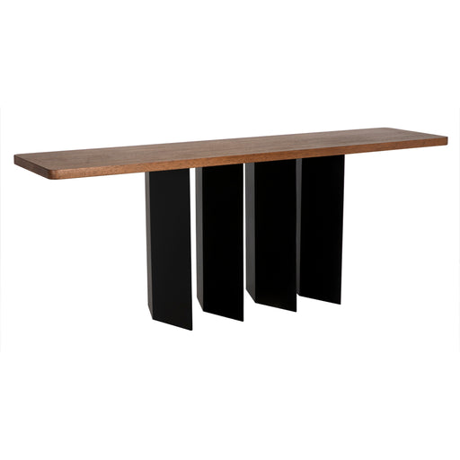 Noir Furniture - Delta Console Table ;e in Dark Walnut - GCON430MTB - GreatFurnitureDeal