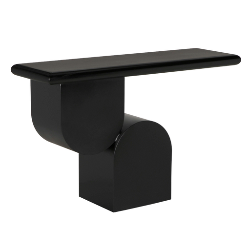 Noir Furniture - Fraser Console Table in Matte Black - GCON436MTB - GreatFurnitureDeal
