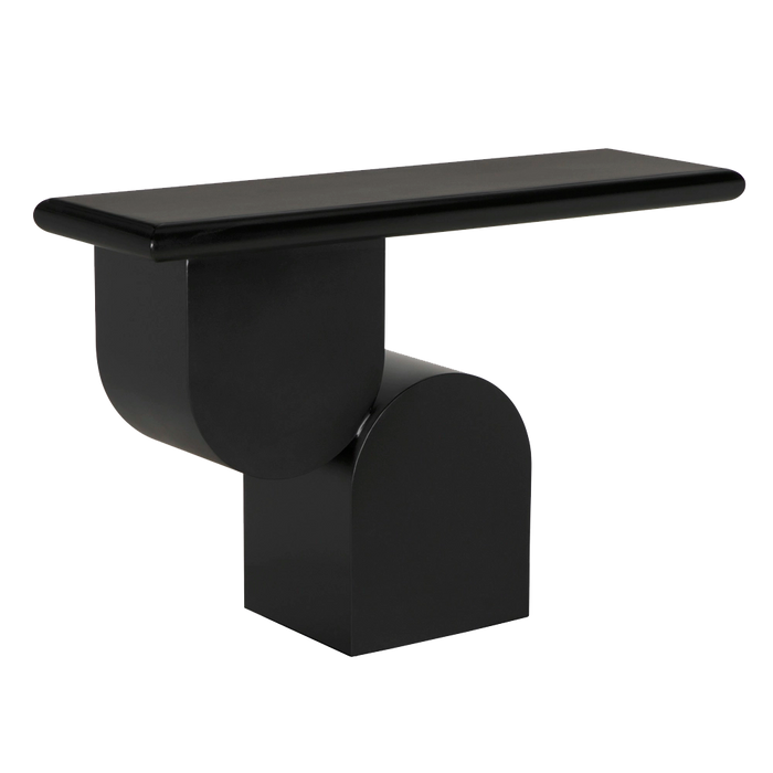 Noir Furniture - Fraser Console Table in Matte Black - GCON436MTB - GreatFurnitureDeal