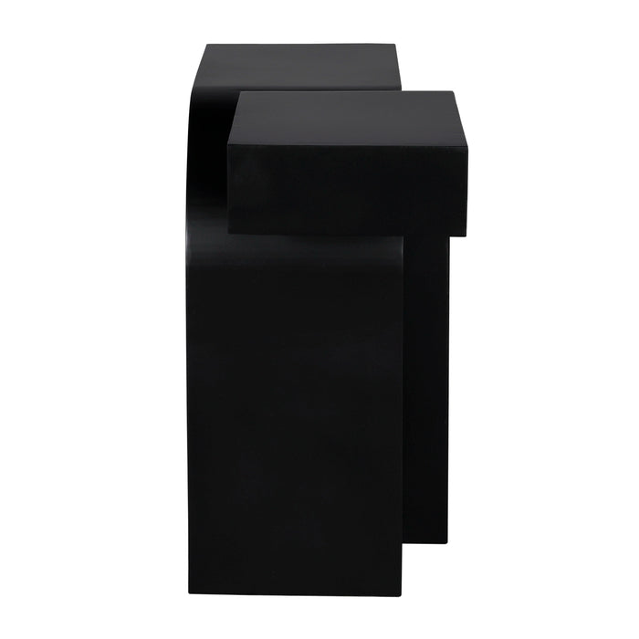 Noir Furniture - Emporium Console Table in Matte Black - GCON438MTB - GreatFurnitureDeal