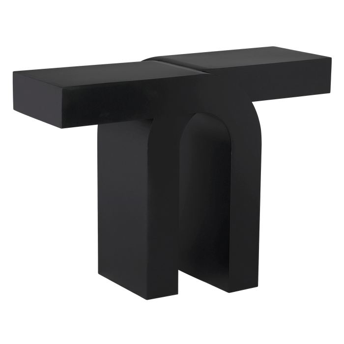 Noir Furniture - Emporium Console Table in Matte Black - GCON438MTB - GreatFurnitureDeal