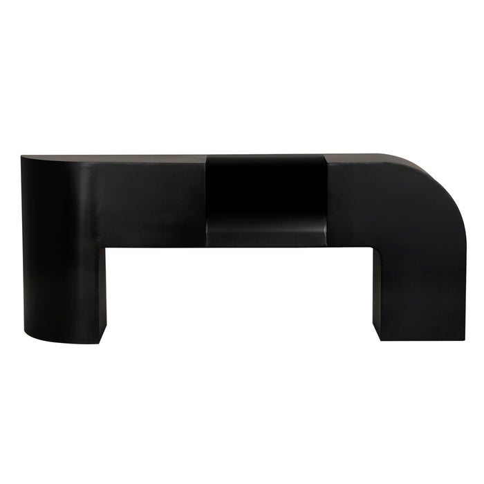 Noir Furniture - Crafter Console Table in Matte Black - GCON440MTB - GreatFurnitureDeal