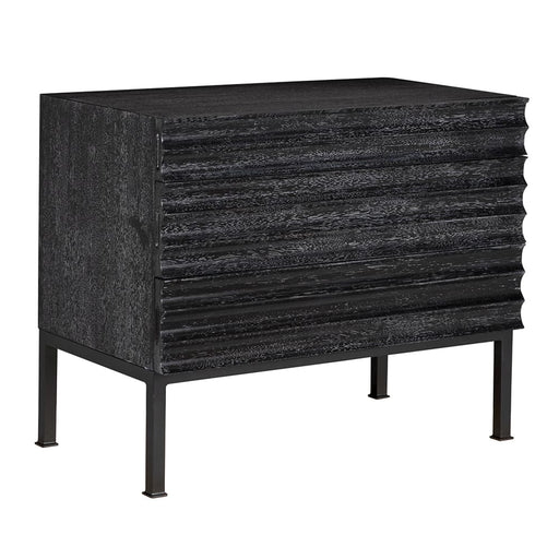 Noir Furniture - Arturo Console in Black Walnut - GCON446BKW - GreatFurnitureDeal