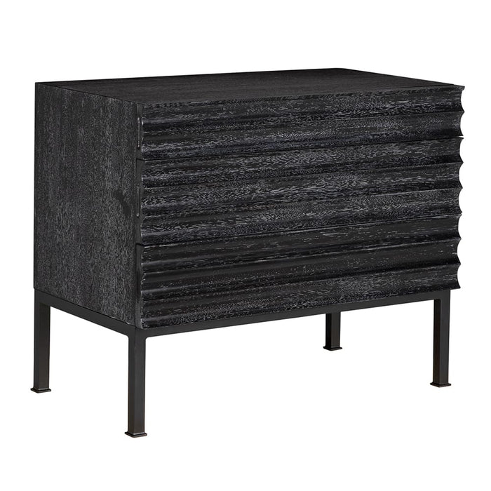 Noir Furniture - Arturo Console in Black Walnut - GCON446BKW - GreatFurnitureDeal