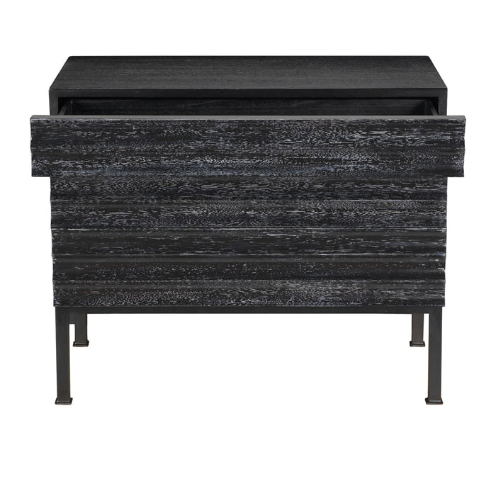Noir Furniture - Arturo Console in Black Walnut - GCON446BKW - GreatFurnitureDeal