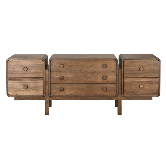 Noir Furniture - Minsk Sideboard in Dark Walnut - GCON451DW - GreatFurnitureDeal