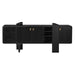 Noir Furniture - Dallas Sideboard in Hand Rubbed Black - GCON453HB - GreatFurnitureDeal