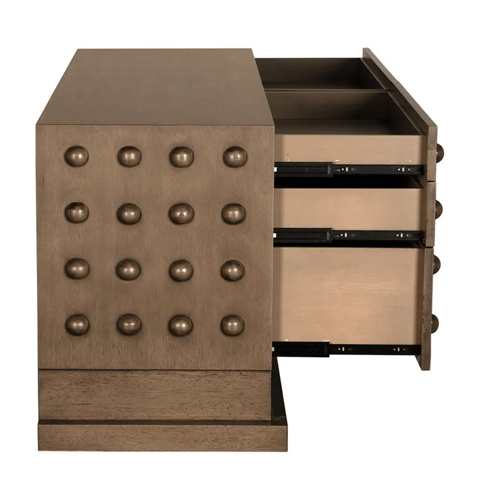 Noir Furniture - Didier Sideboard in Greige Walnut - GCON454GEW - GreatFurnitureDeal