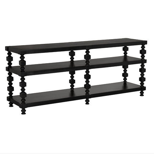 Noir Furniture - Maurice Console Table in Hand Rubbed Black - GCON455HB - GreatFurnitureDeal