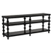 Noir Furniture - Maurice Console Table in Hand Rubbed Black - GCON455HB - GreatFurnitureDeal