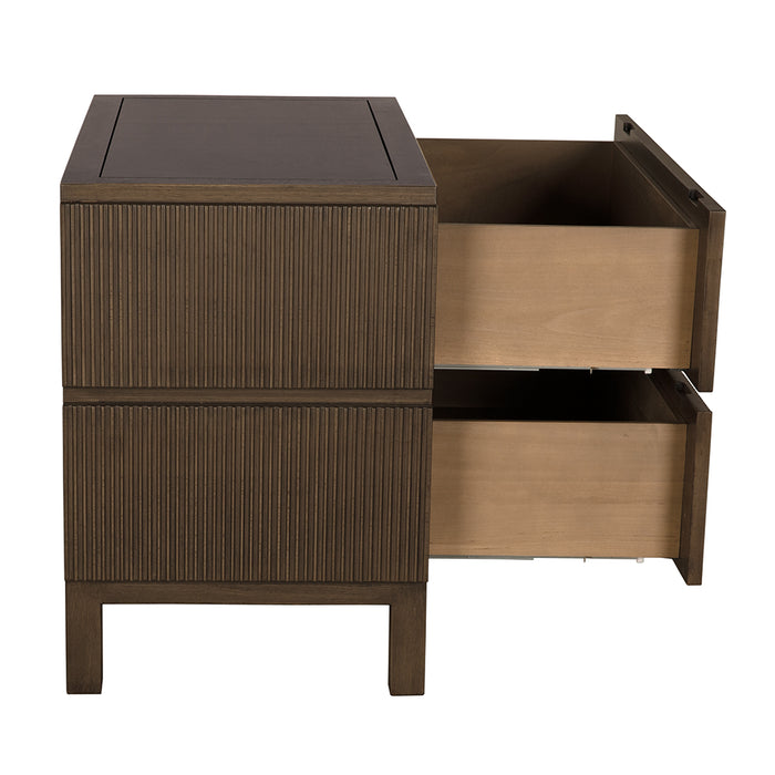 Noir Furniture - Plato Sideboard in Greige Walnut - GCON457GEW - GreatFurnitureDeal