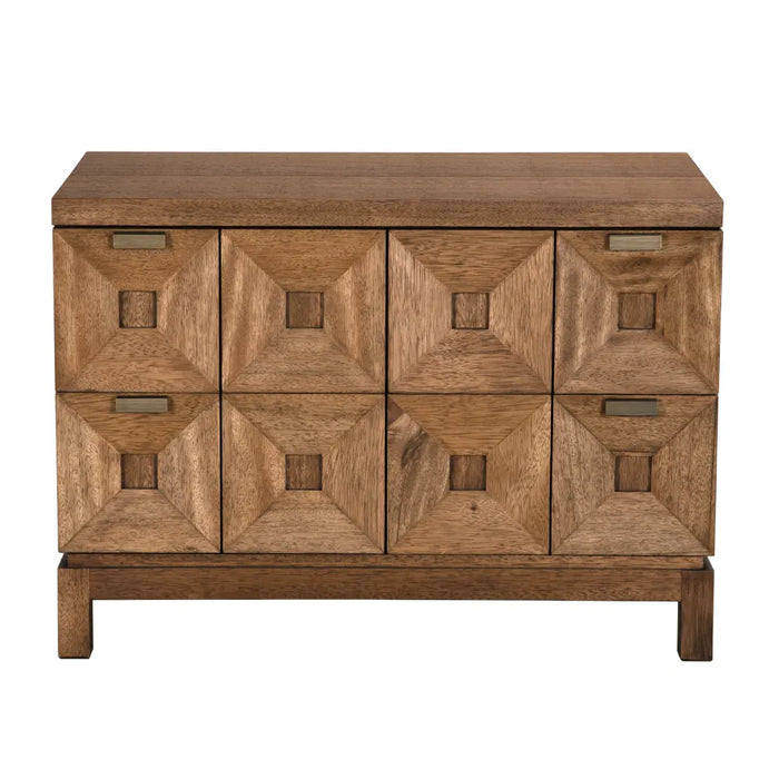 Noir Furniture - Musashi 2 Drawer Dresser Large in Dark Walnut - GCON458DW-2 - GreatFurnitureDeal