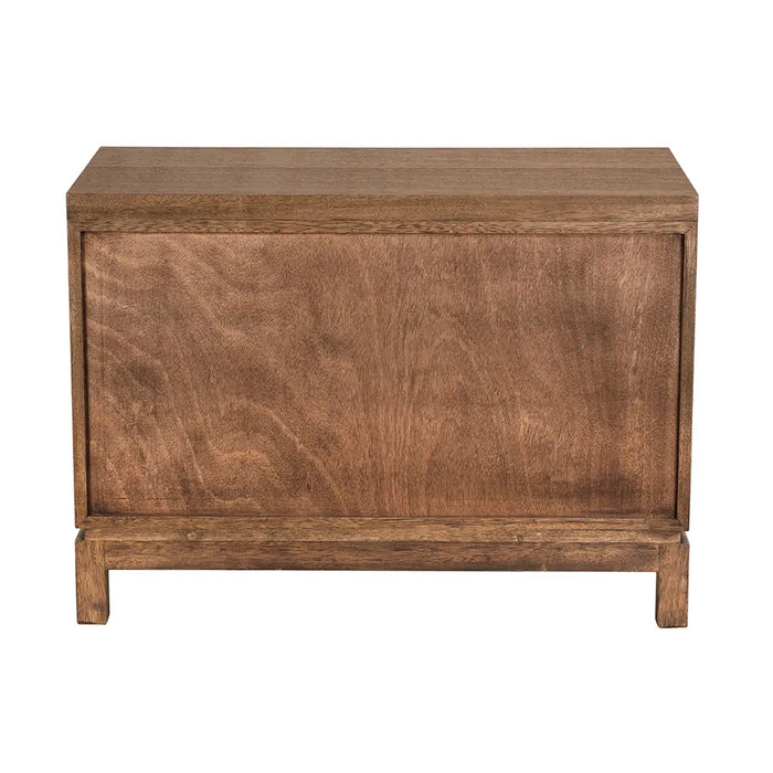 Noir Furniture - Musashi 2 Drawer Dresser Large in Dark Walnut - GCON458DW-2 - GreatFurnitureDeal