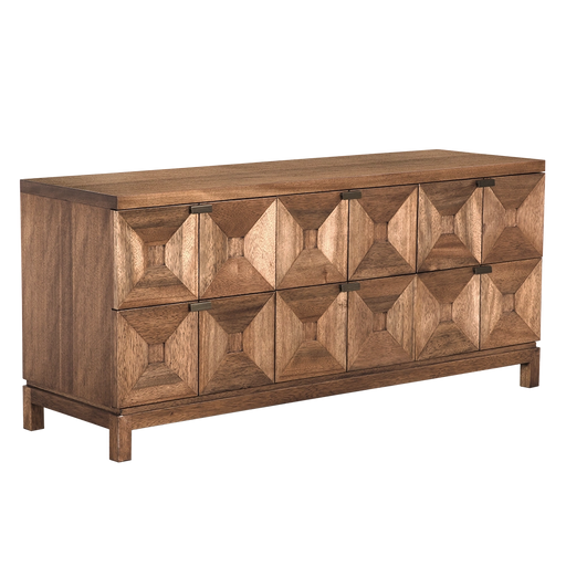 Noir Furniture - Musashi 6 Drawer Dresser in Dark Walnut - GCON458DW-3 - GreatFurnitureDeal