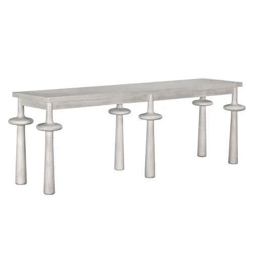 Noir Furniture - Destemonia Console Table in White Wash - GCON459WH - GreatFurnitureDeal