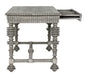 Noir Furniture - Portuguese Desk Small in Distressed Grey - GDES115DGR-S - GreatFurnitureDeal
