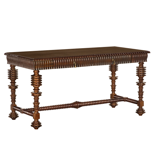 Noir Furniture - Portuguese Small Desk in Hand Rubbed Brown - GDES115HBR-S - GreatFurnitureDeal