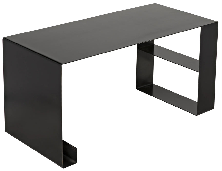 NOIR Furniture - Black Metal Desk - GDES126MTB