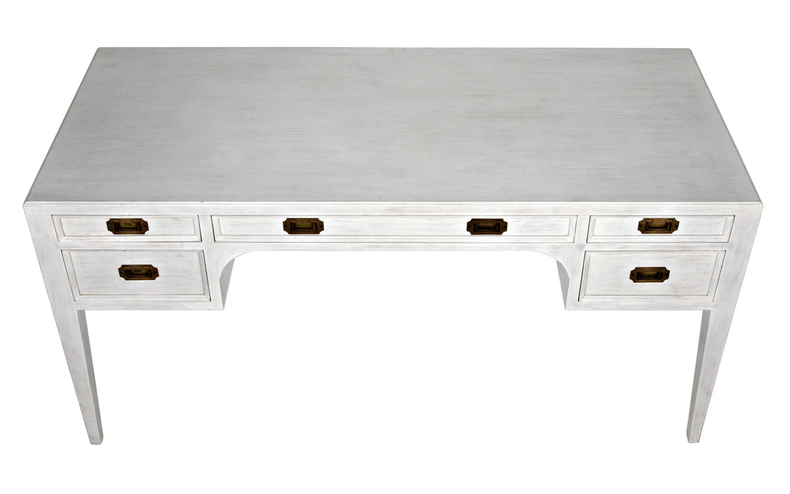 NOIR Furniture - Africa Desk, White Wash - GDES174WH