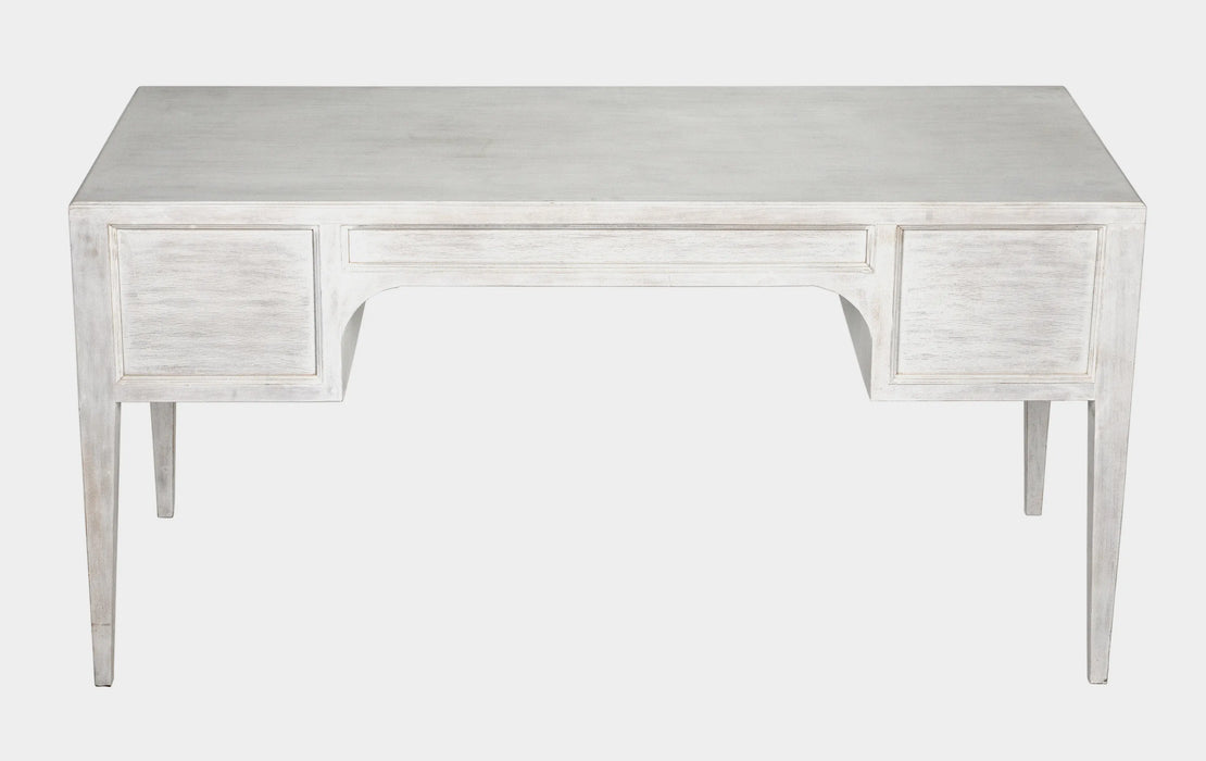 NOIR Furniture - Africa Desk, White Wash - GDES174WH - GreatFurnitureDeal